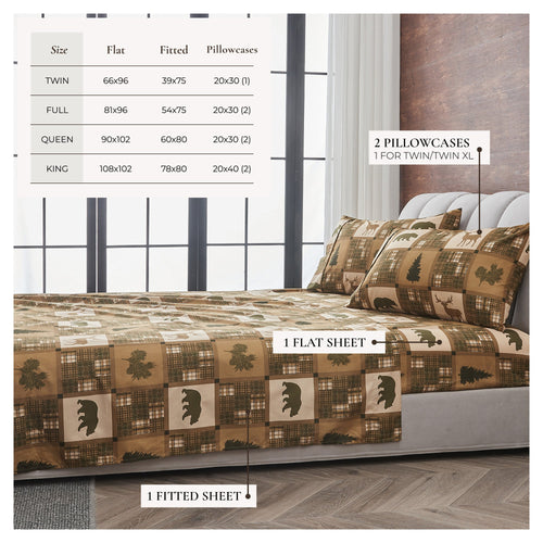 Lodge Printed Sheet Set - Mountain Ridge Collection