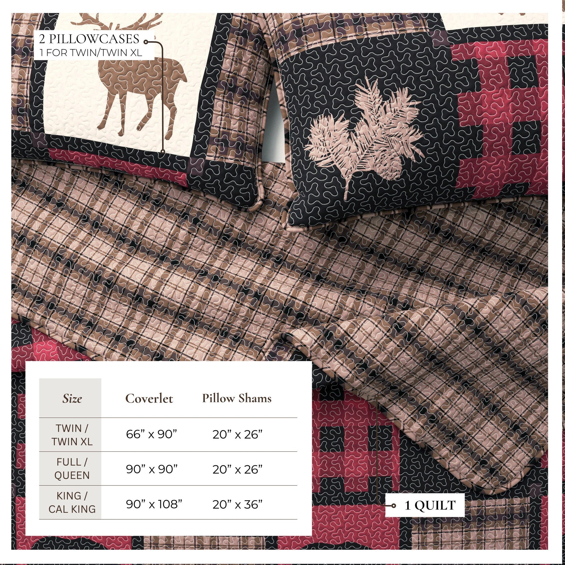 3-Piece Lodge Quilt - Stonehurst Collection