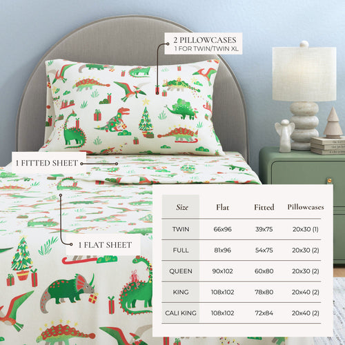 Turkish Cotton Christmas Flannel Sheet - Whittaker Collection
