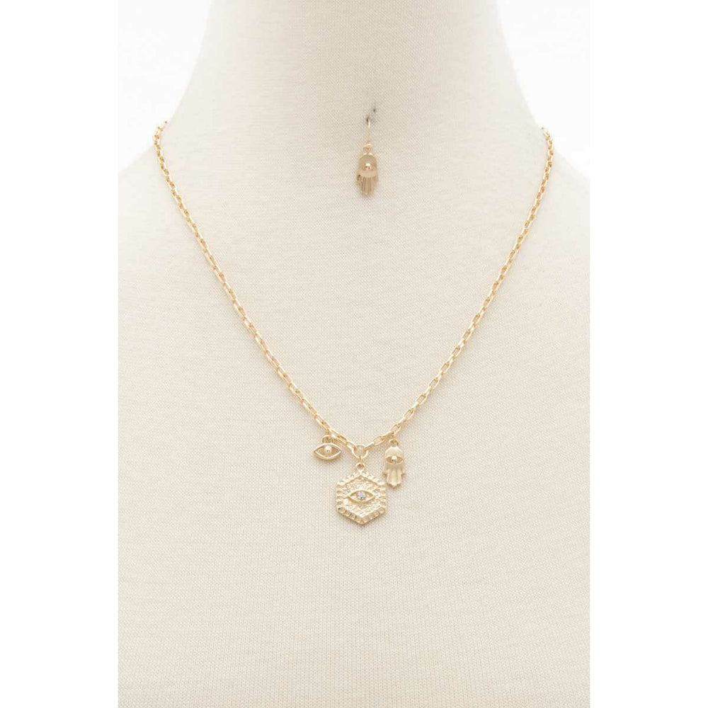 Sodajo Hexagon Shape Charm Women's Necklace