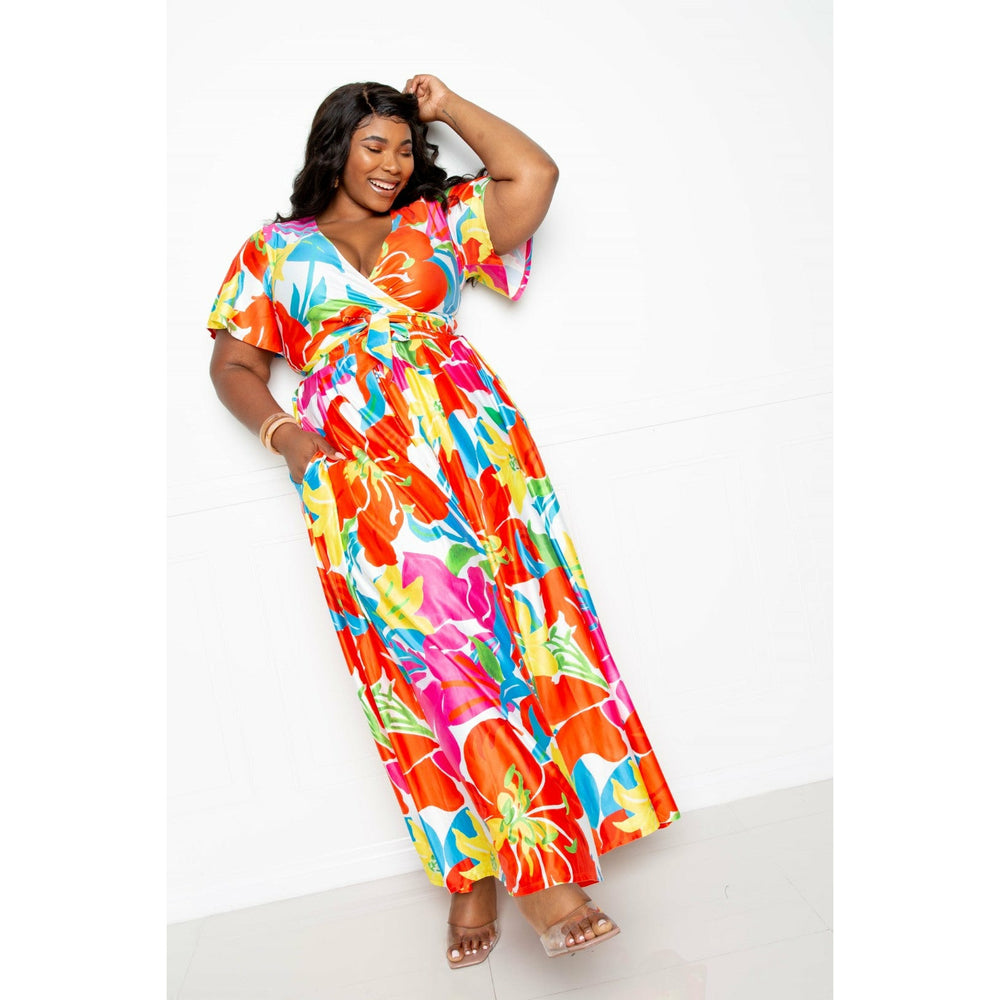 Fleur Maxi Jupe et top Ensemble