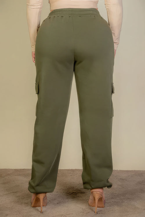 Women's Plus Size Sweatpants with Side Pocket & Drawstring Waist