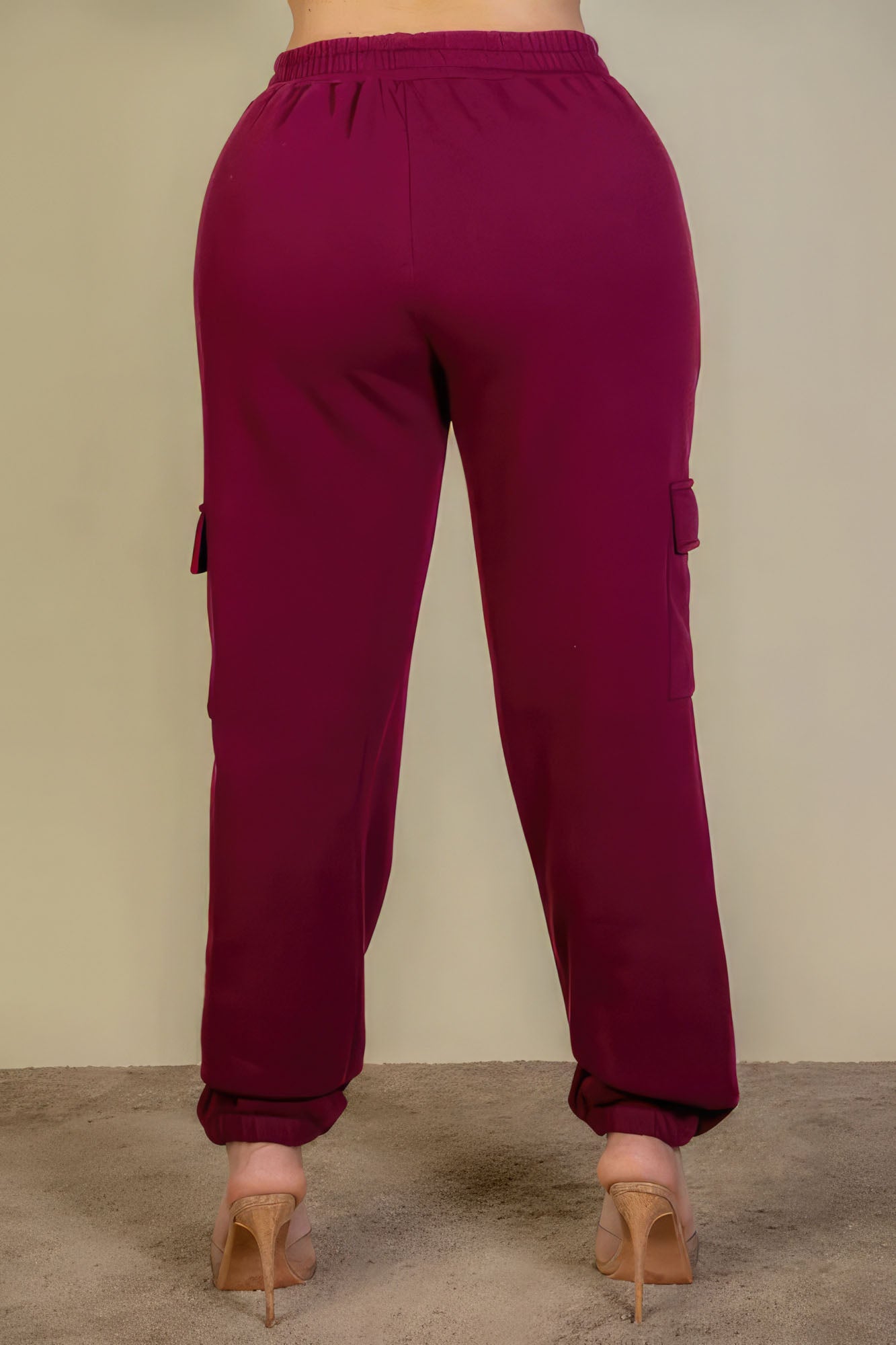 Women's Plus Size Sweatpants with Side Pocket & Drawstring Waist