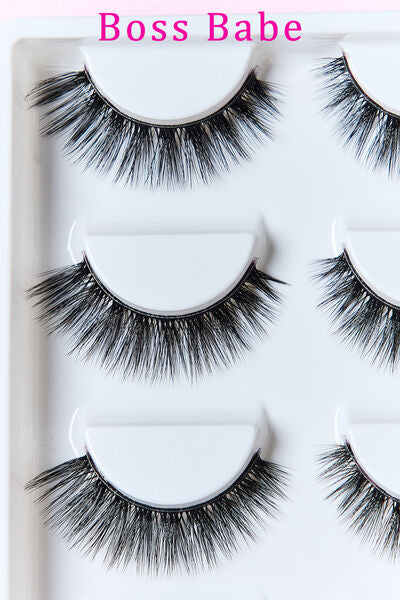 SO PINK BEAUTY Faux Mink Eyelashes 5 Pairs